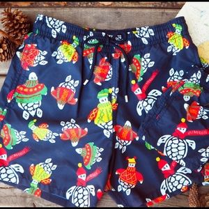 Vilebrequin Men Bathing Suit - Blue with Turtles